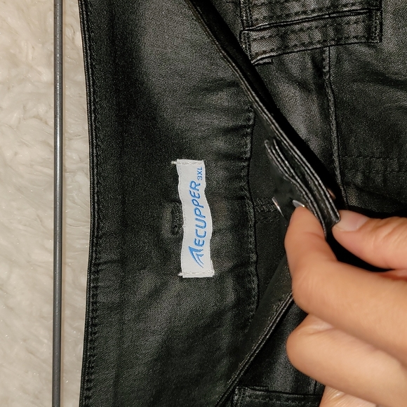 Black Faux Leather Pants - Picture 4 of 4